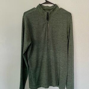 lululemon athletica Men's Olive Zip-Up Sweater